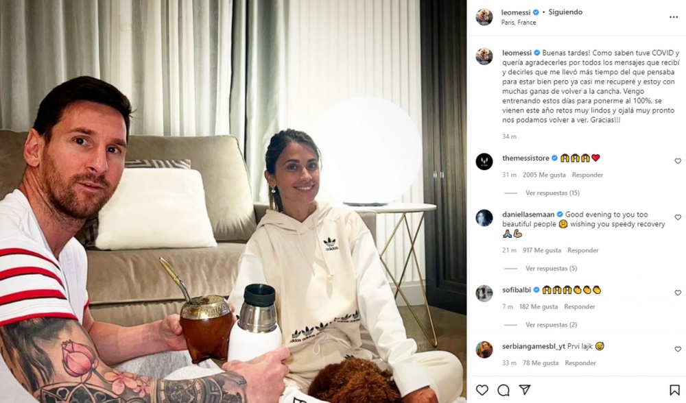 Messi tranquilizó a la afición en Instagram. Captura/Instagram/leomessi