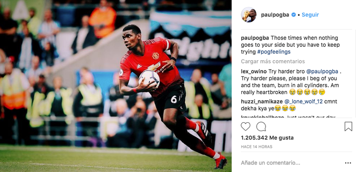 Paul Pogba ne baisse pas les bras après la défaite contre Brighton