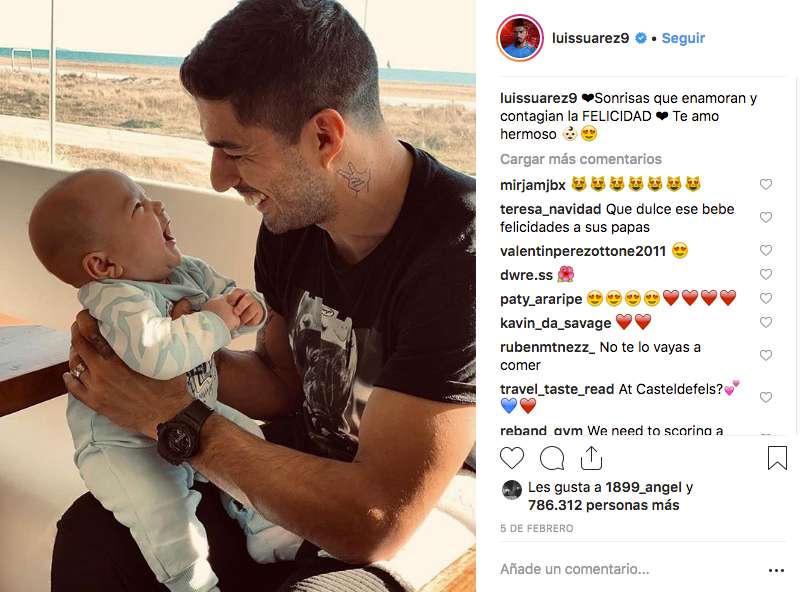 La tierna foto de Luis Suárez