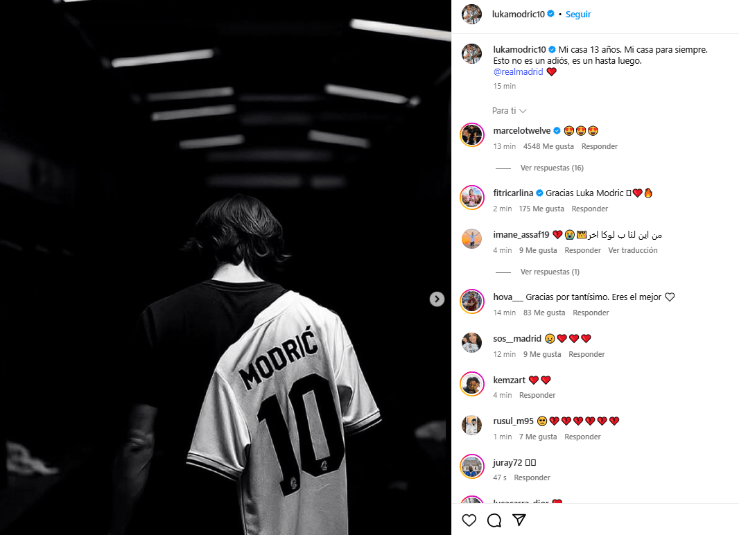 Modric signs off at Real Madrid with emotional parting words