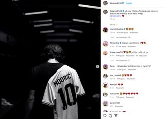 Modric bids farewell to Real Madrid. Instagram/lukamodric10