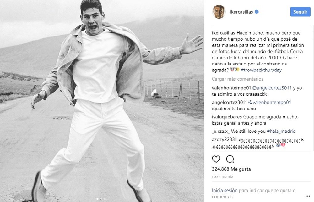Iker Casillas recordó una antigua foto en su Instagram. IkerCasillas
