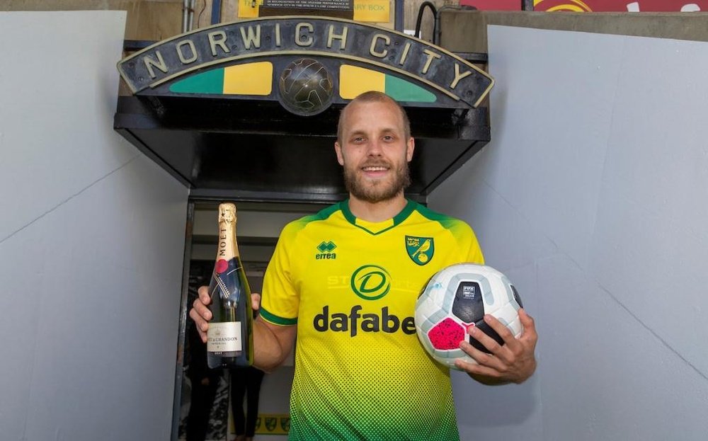 Pukki has made a fabulous start to the season for the Canaries. Twitter/NorwichCityFC