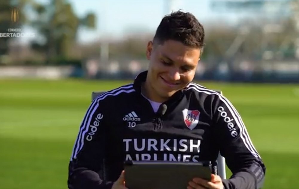 La emoción de Quintero al recordar el gol de su vida. Captura/Libertadores