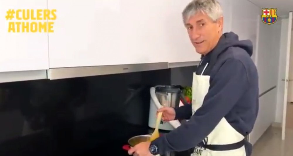 Cocinillas Setién. Twitter/FCBarcelona_es