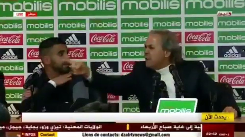 Rabah Madjer totally lost his temper at the Algerian journalist. ZairNews