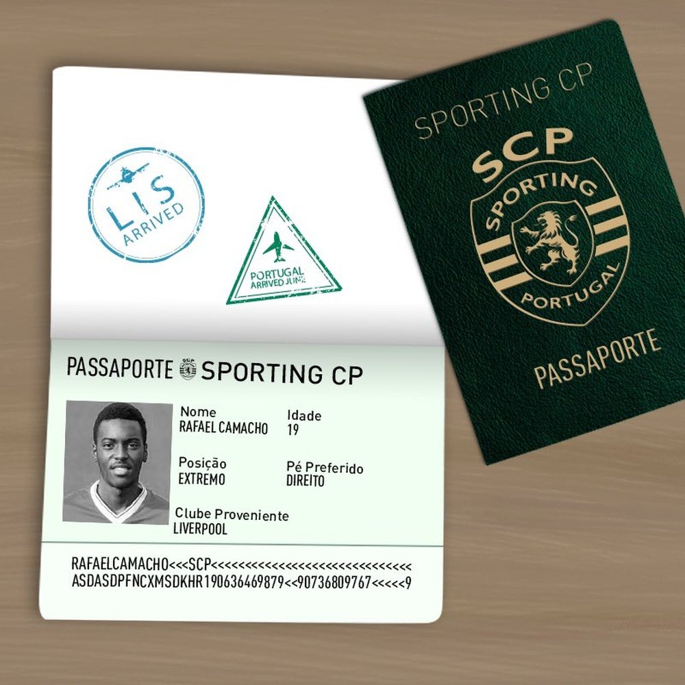 Rafael Camacho é o novo reforço do Sporting. Twitter@Sporting_CP
