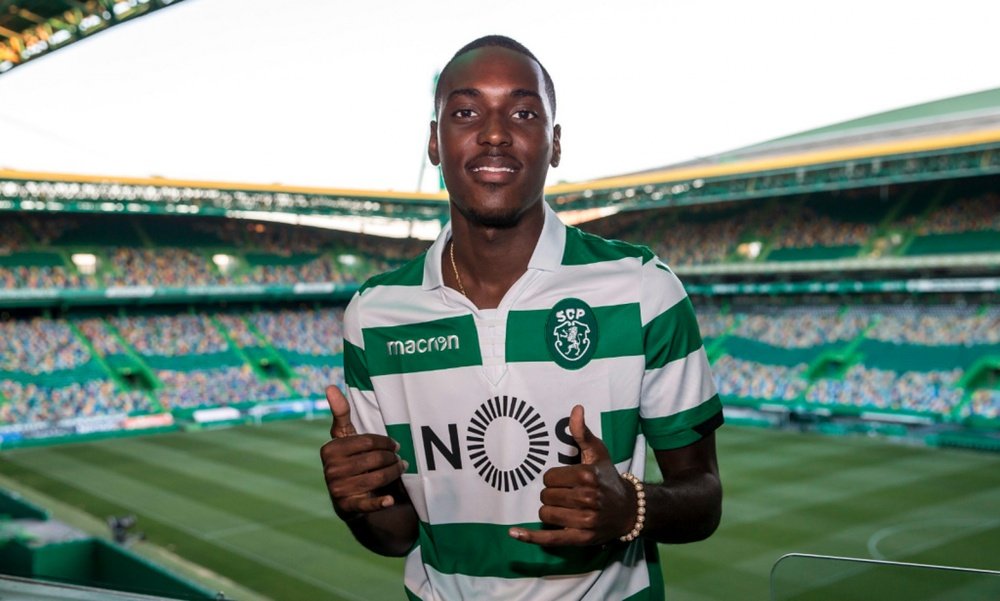 Rafael Camacho is wanted by Everton. Twitter/Sporting_CP