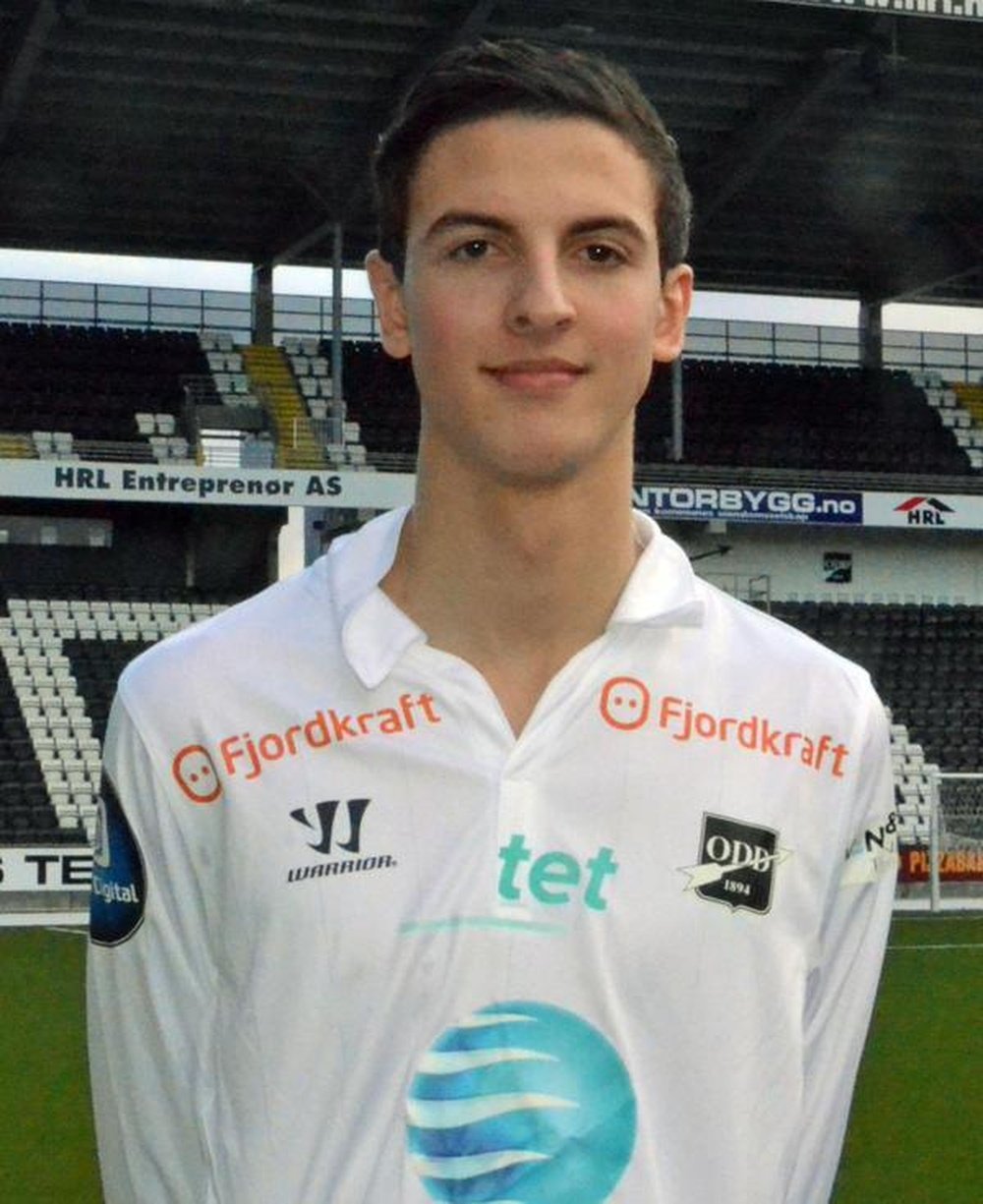 Rafik Zekhnini, extremo de 17 años del Odds BK de Noruega. Twitter.