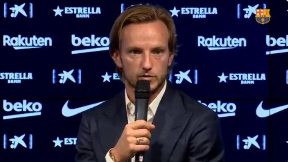 Rakitic said goodbye to Barcelona. Twitter/FCBarcelona