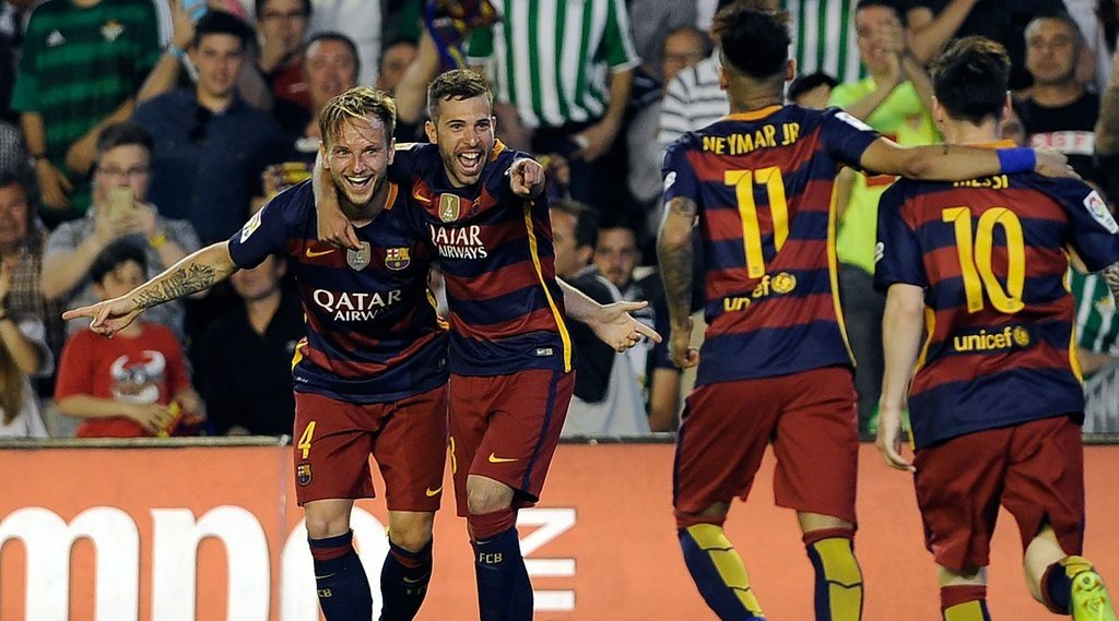Rakitic believes Neymar's departure to PSG has got Barcelona playing more like a team. AFP