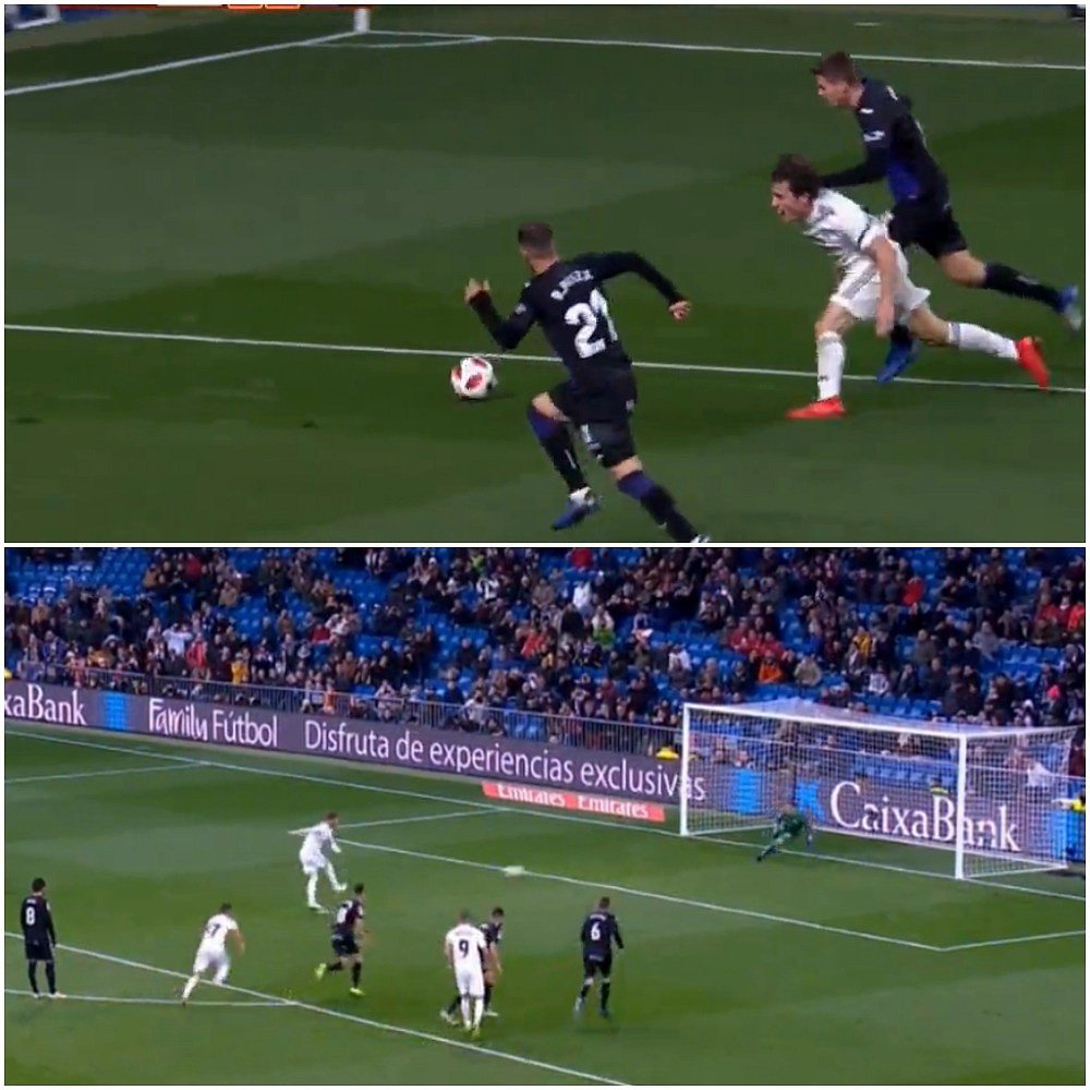 Ramos confidently stroked home the spot kick. EFE