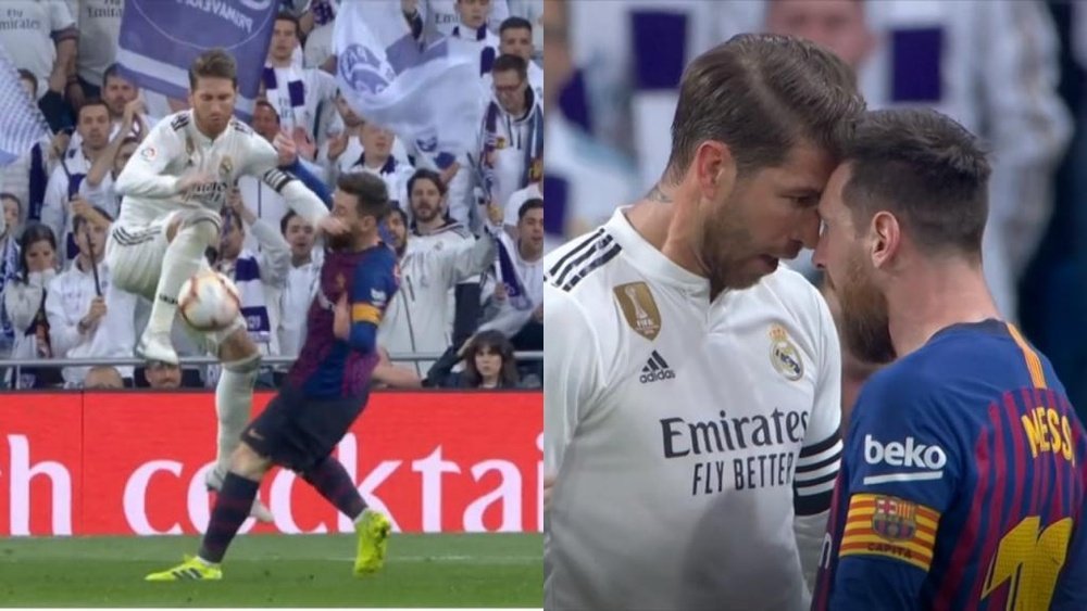 Ramos et Messi se sont énervés. Captures/MovistarPartidazo