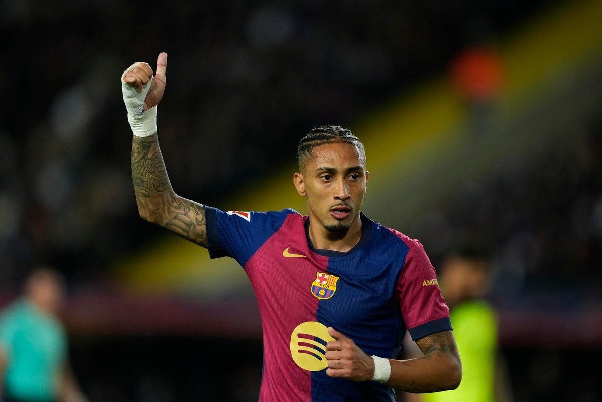 Raphinha, con el Barça