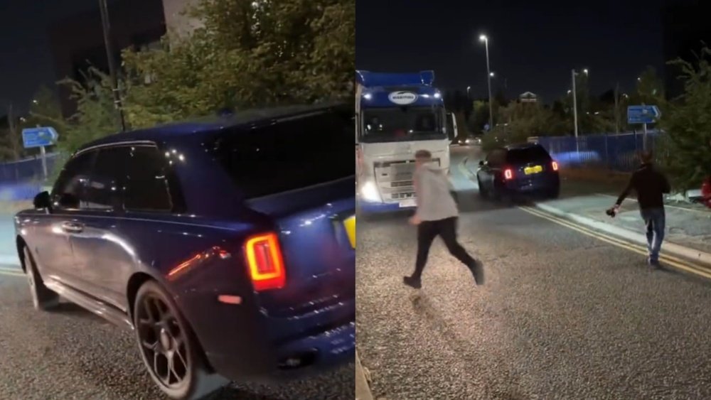 Rashford was involved in a car crash several days ago. Screenshots/Twitter/MailSport