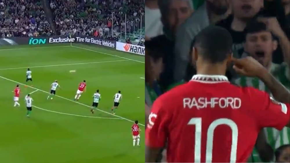 Rashford has scored a goal in the 55th minute. Screenshot/beINSports