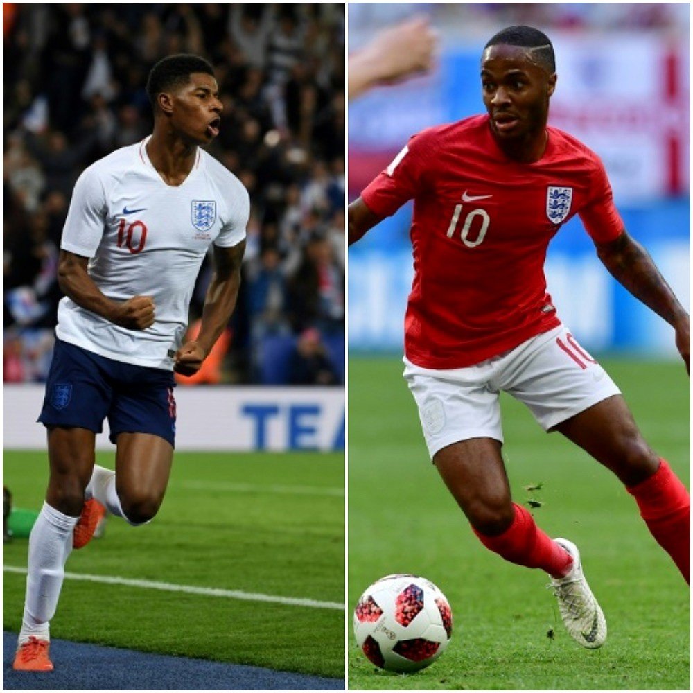 Rashford and Sterling have struggled for both form and goals in an England shirt recently. AFP