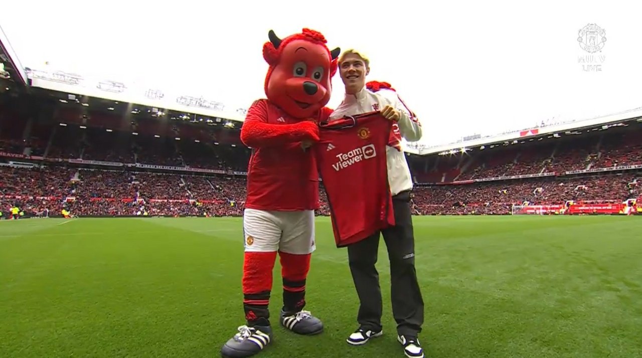 Intervista a Hojlund. Captura/ManUtd