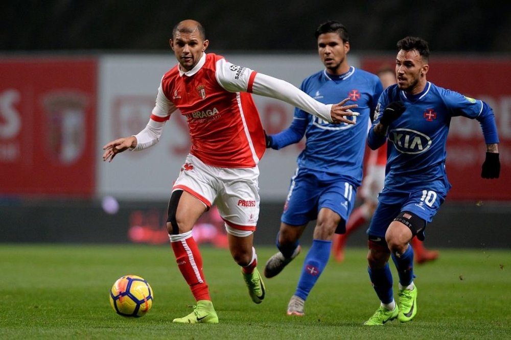 El Sporting de Braga sigue escalando posiciones y se acerca a la cabeza. Twitter/SCBraga