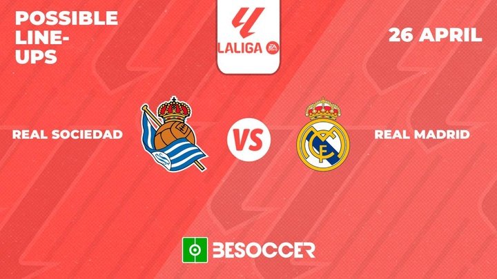 Possible lineups for Real Sociedad v Madrid match