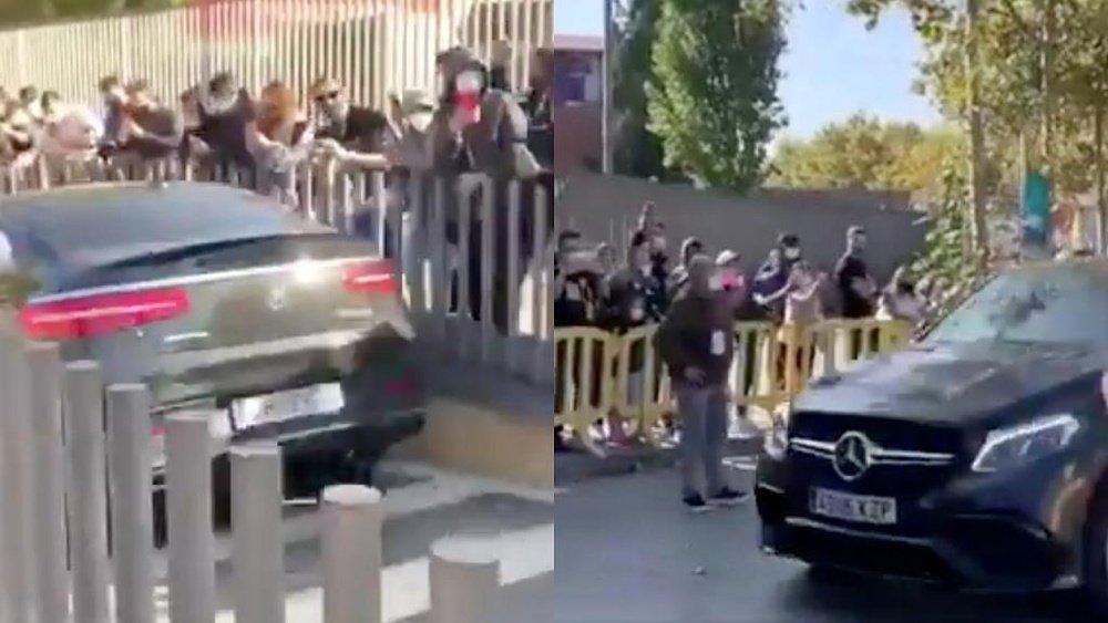 Fans greeted Messi at the stadium. Screenshots/SportsCenter