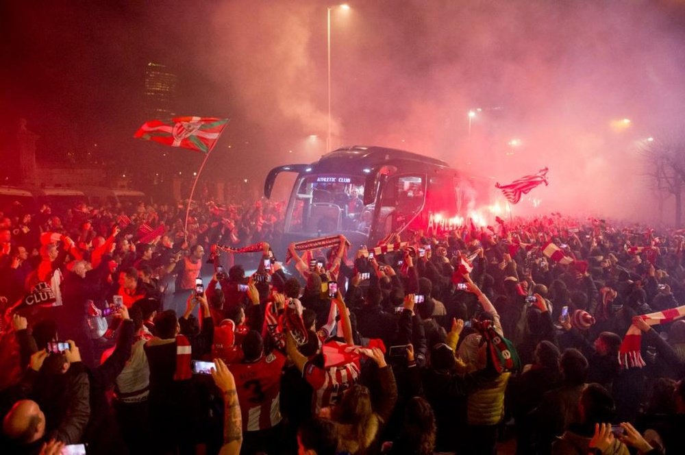 L'ambiance monte à Bilbao. Twitter/AthleticClub