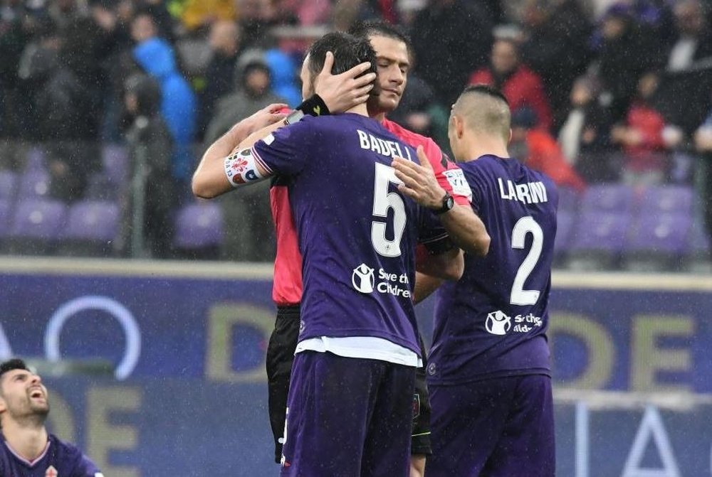 Badelj dejó la imagen más desgarradora del partido. Fiorentina