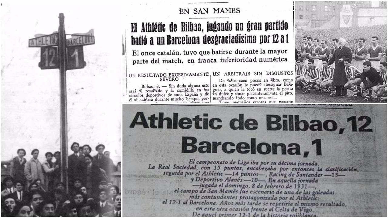 Recortes de prensa del Athletic-Barcelona de 1931. BeSoccer