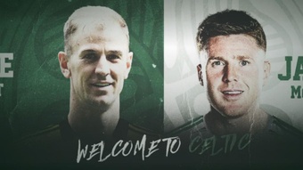 Joe Hart y James McCarthy, al Celtic. CelticFC