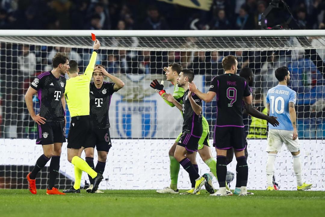 El Bayern, en el partido contra la Lazio