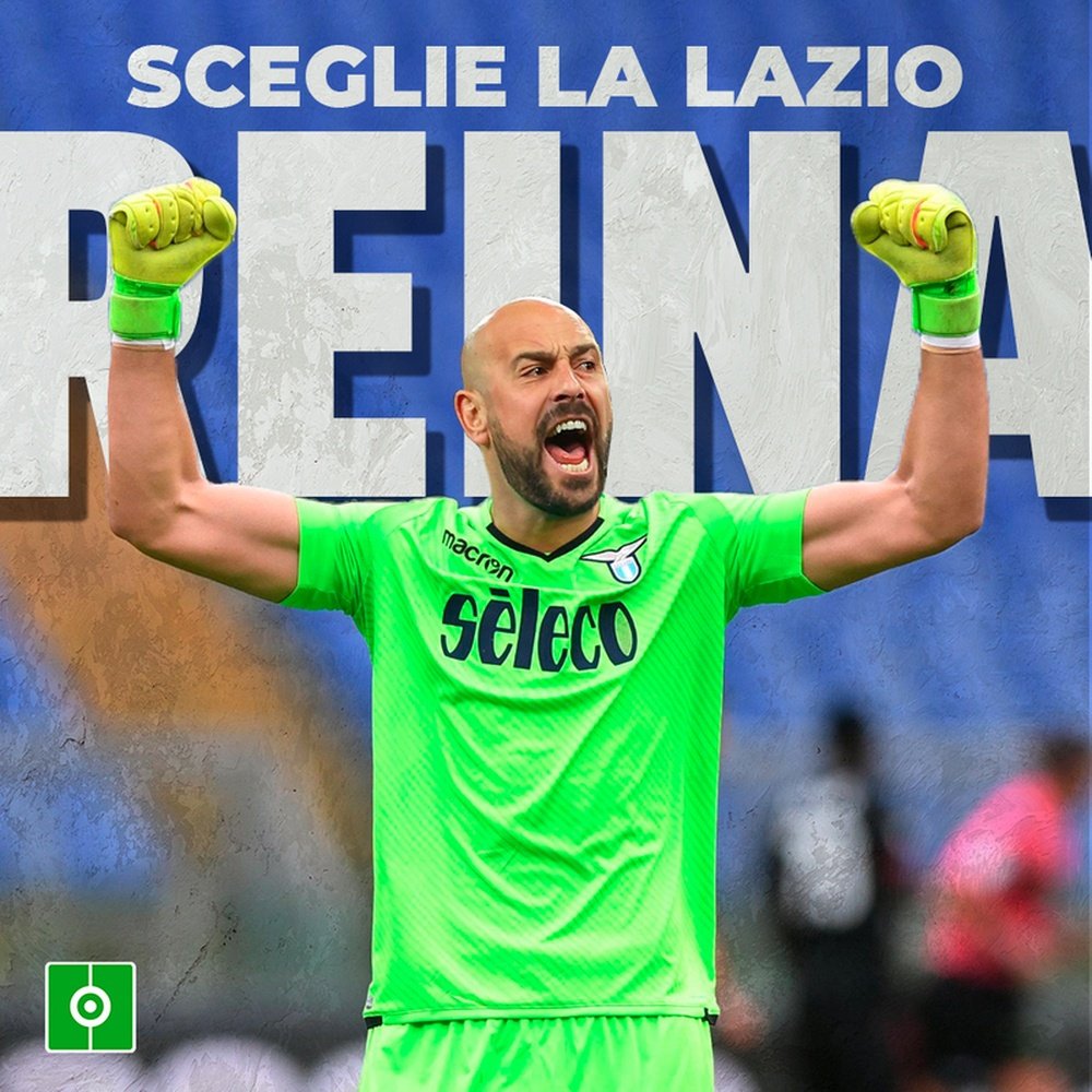 Reina è un giocatore della Lazio. BeSoccer