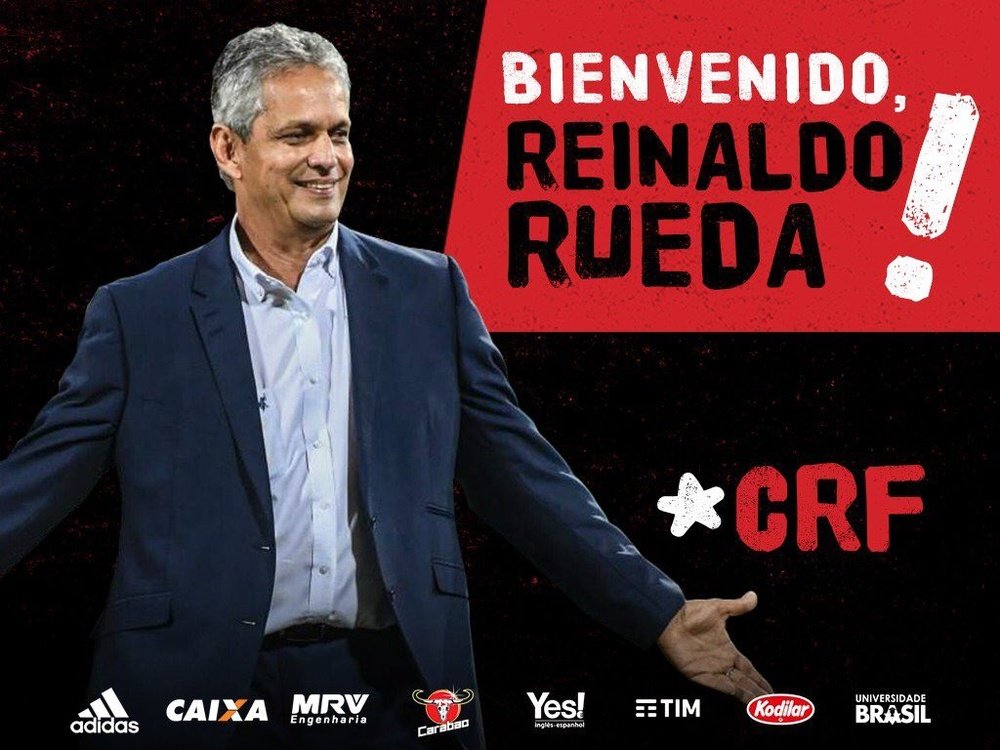 Reinando Rueda llega al banquillo de Flamengo. Flamengo_es