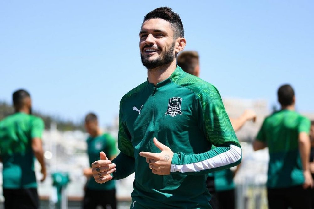 Cabella se rompe el cruzado. FCKrasnodar