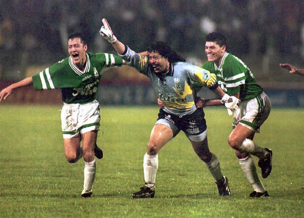 René Higuita fue el héroe de la final de la Libertadores en 1989. AFP