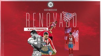 Xavi Torres continuará en el Lugo. Twitter/CDeportivoLugo