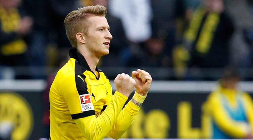 Reus, celebrando un gol anotado al Werder Bremen. Twitter