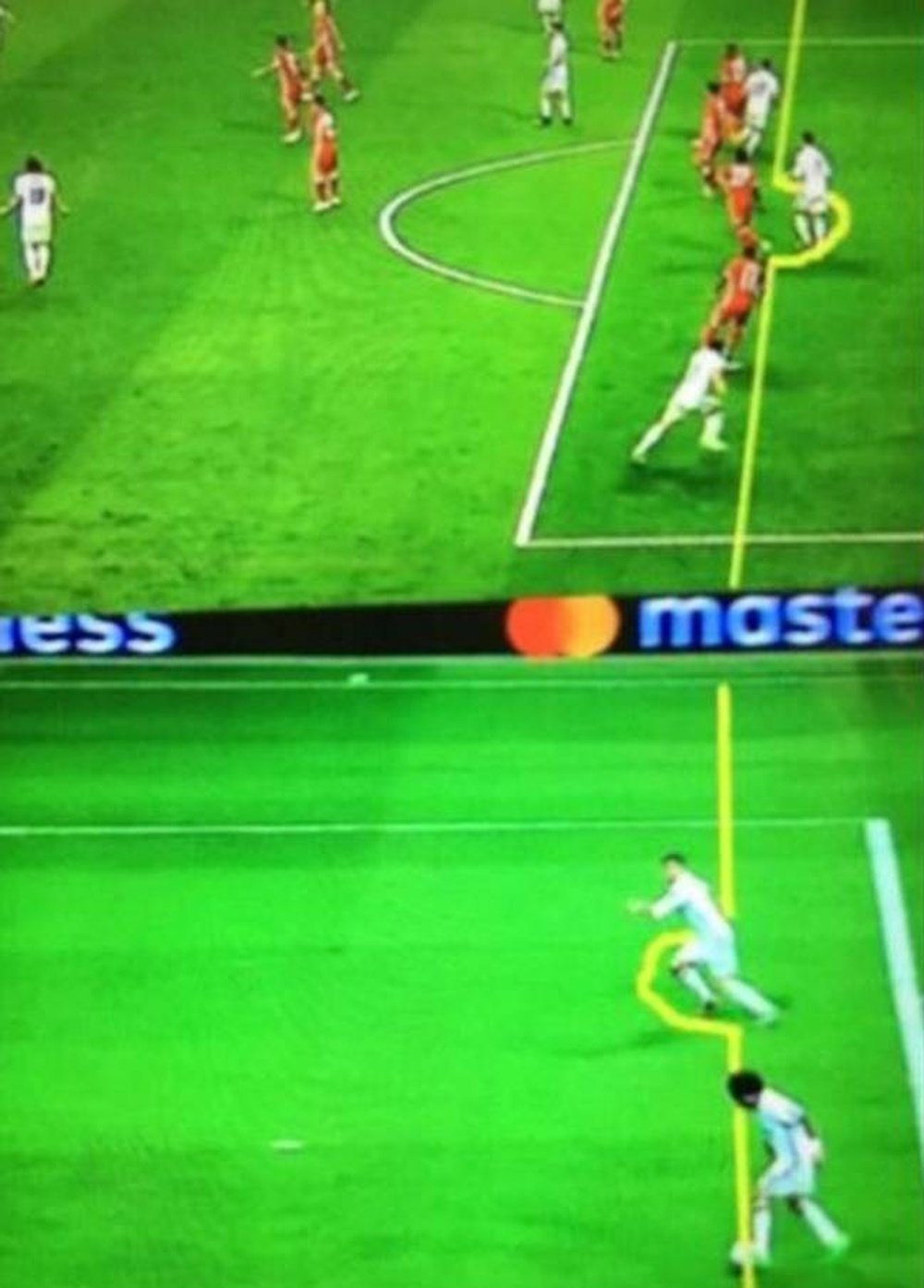 Ribery dessine les hors-jeu du Real Madrid lors du match de C1 contre Bayern. Instagram