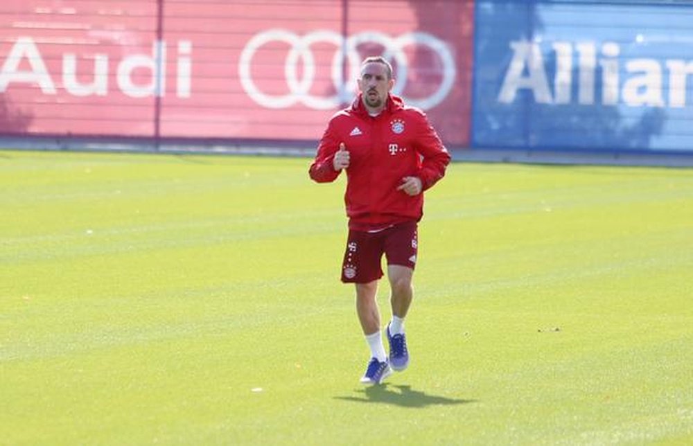 Ribéry regresa a los entrenamientos con el Bayern. FCBayern