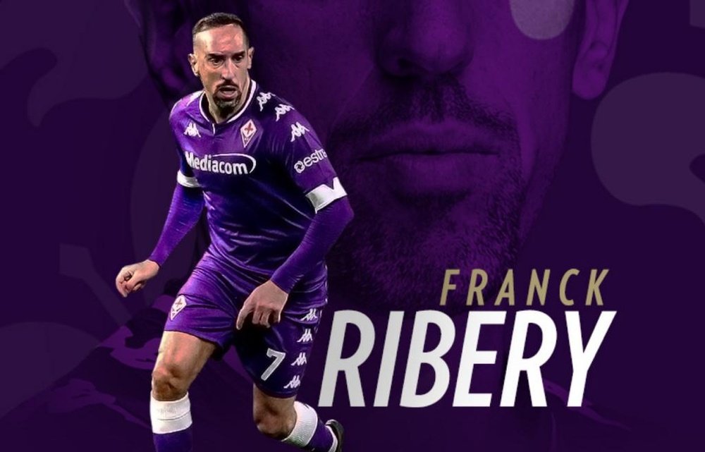 Fiorentina diz adeus a Ribéry após duas temporadas. Twitter/ACFFiorentina