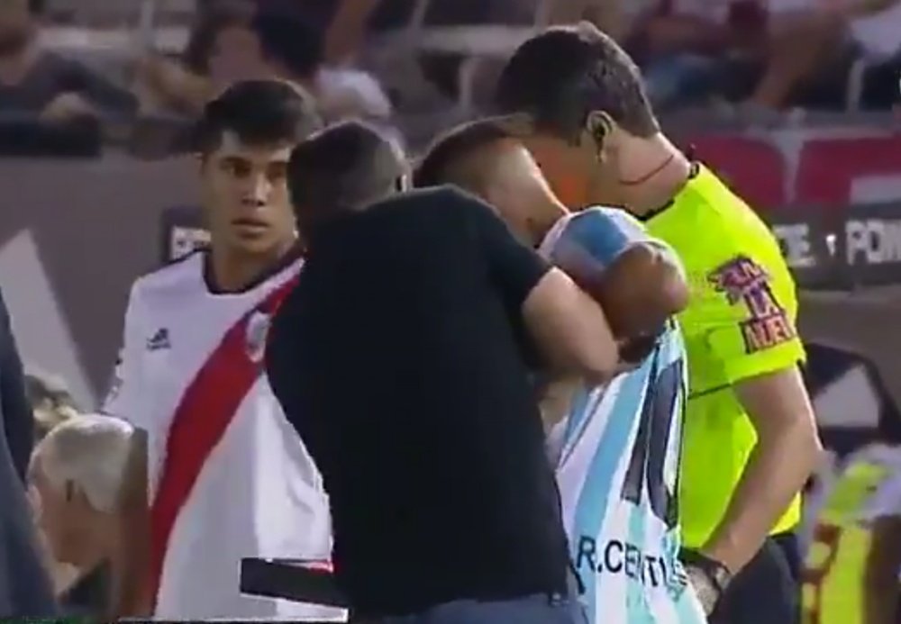 Centurión relató toda su pelea con Coudet. Captura/TNTSports