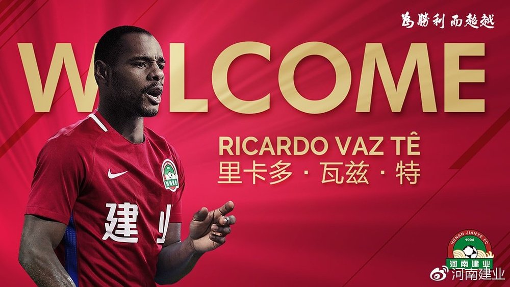El portugués pasará a vestir los colores del conjunto chino tras firmar por dos temporadas. HenanJia