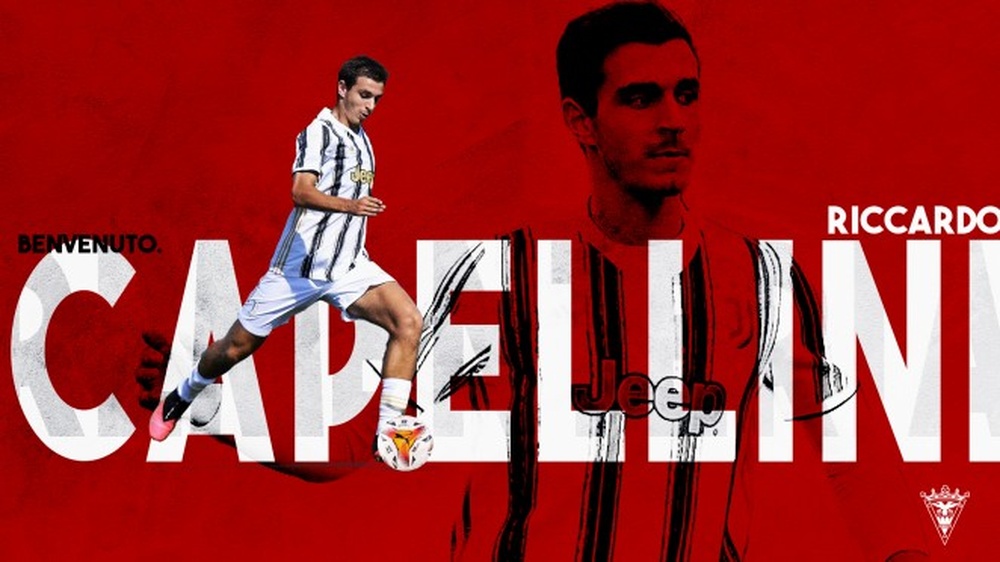 La Juventus cede Capellini al Mirandes. Twitter/CDMirandes