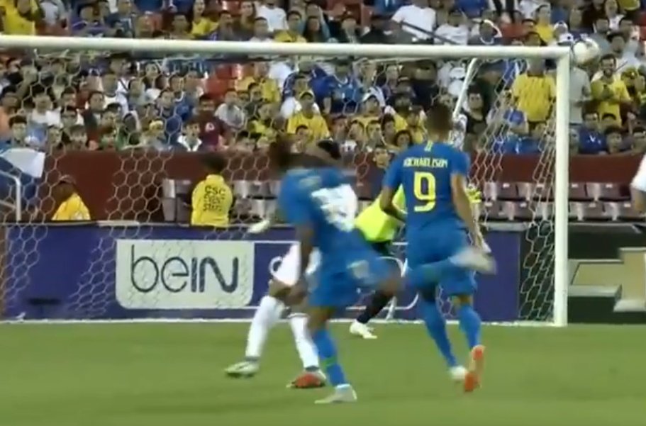 Richarlison debutó como goleador internacional. Captura