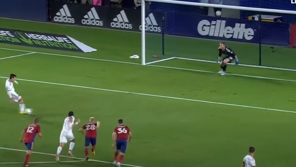 Riqui Puig erró un penalti en el empate ante Real Salt Lake. Captura/Youtube/MLS