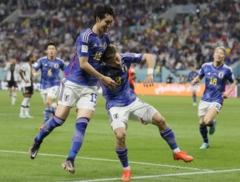 Japan came from behind to shock Germany at the World Cup. EFE
