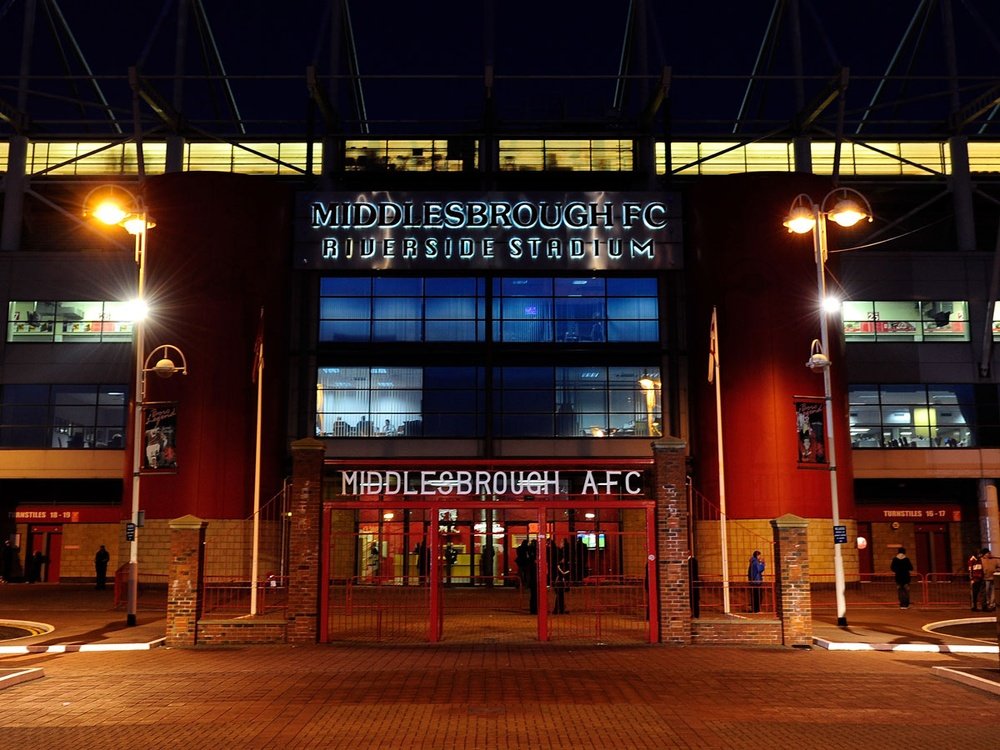 Riverside Stadium is the home ground for Middlesborough. MiddlesboroughFC