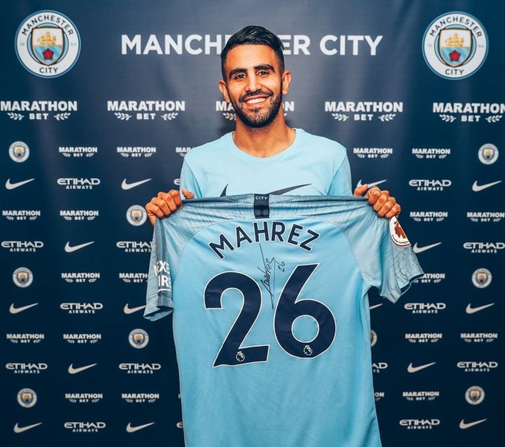 Mahrez a été un joueur clé de Leicester. Twitter/City