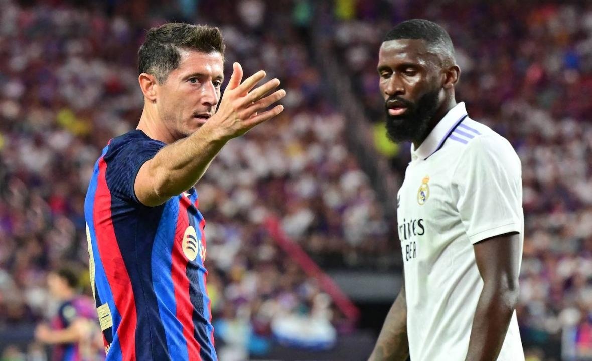 Ancelotti elogió el partido de Rüdiger en Las Vegas. AFP