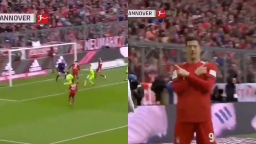 Lewandowski helped Bayern get off the mark and maybe towards three more points. Captura/beINSports