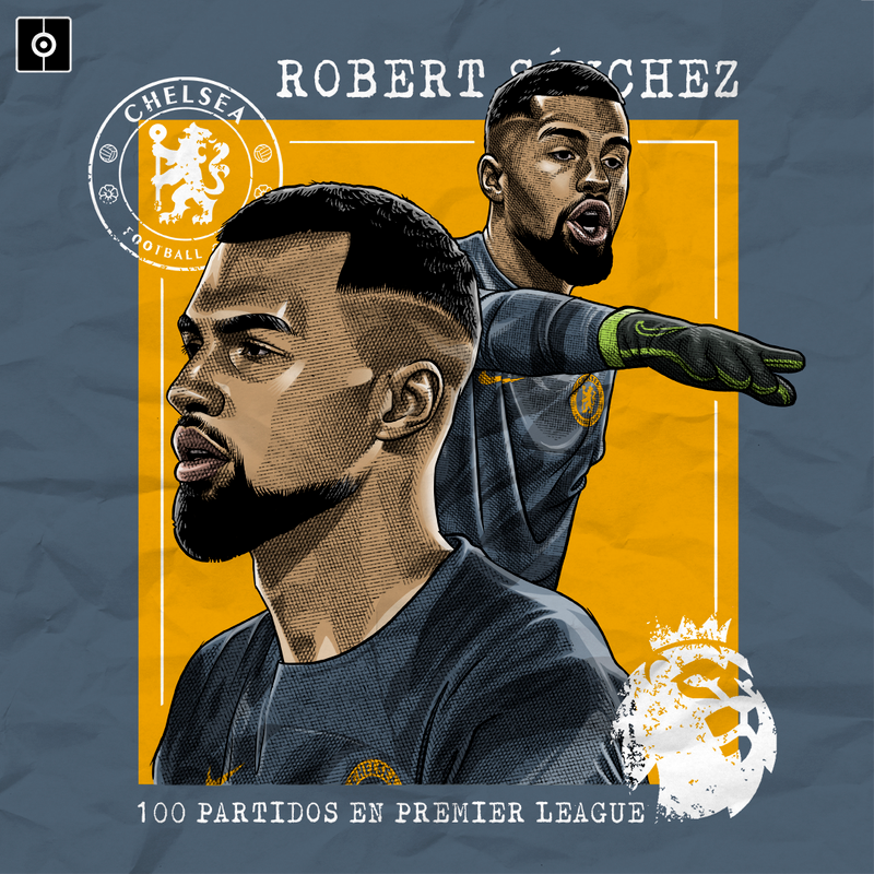 Robert Sánchez, 100 partidos en Premier